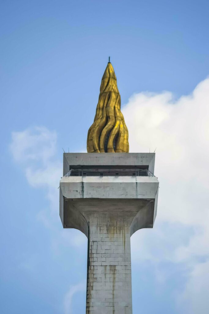 Central Jakarta, Jakarta, Indonesia, May 16th 2022. The national monument of Indonesia called Monas. Stock Free