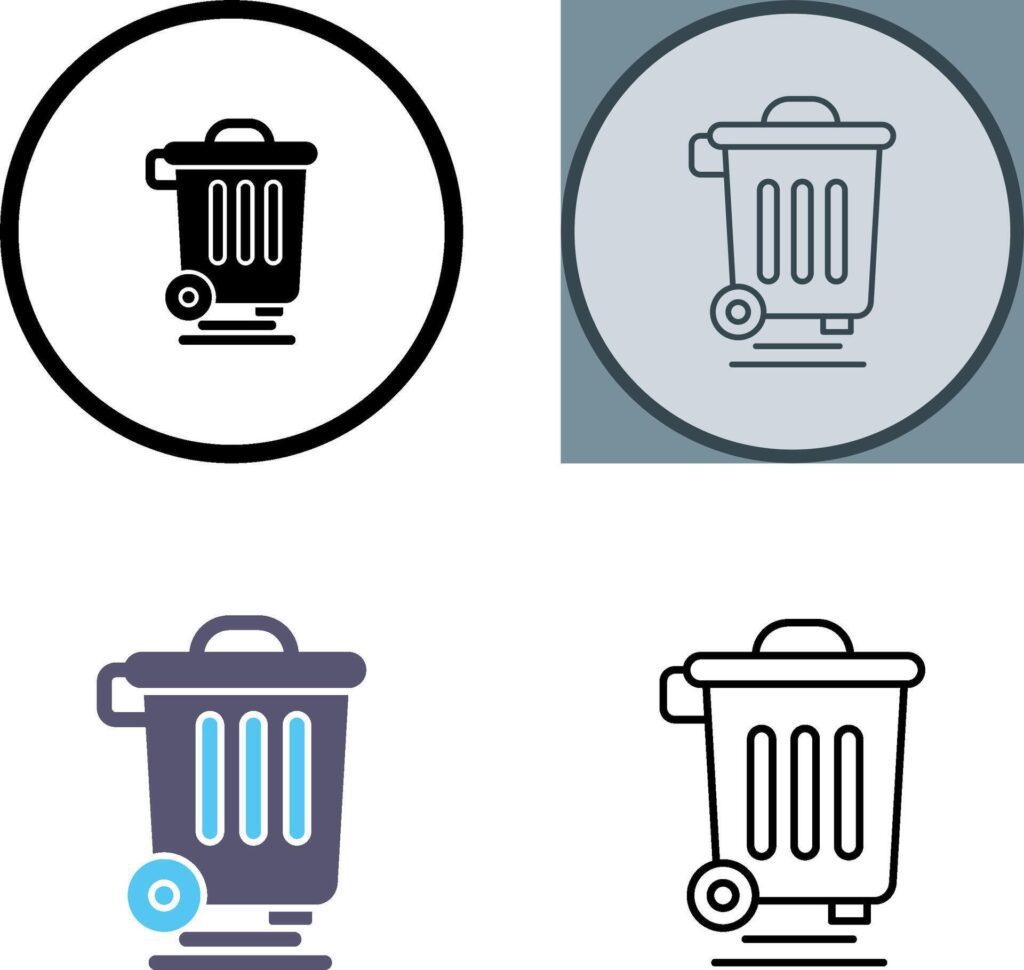 Dustbin Icon Design Stock Free