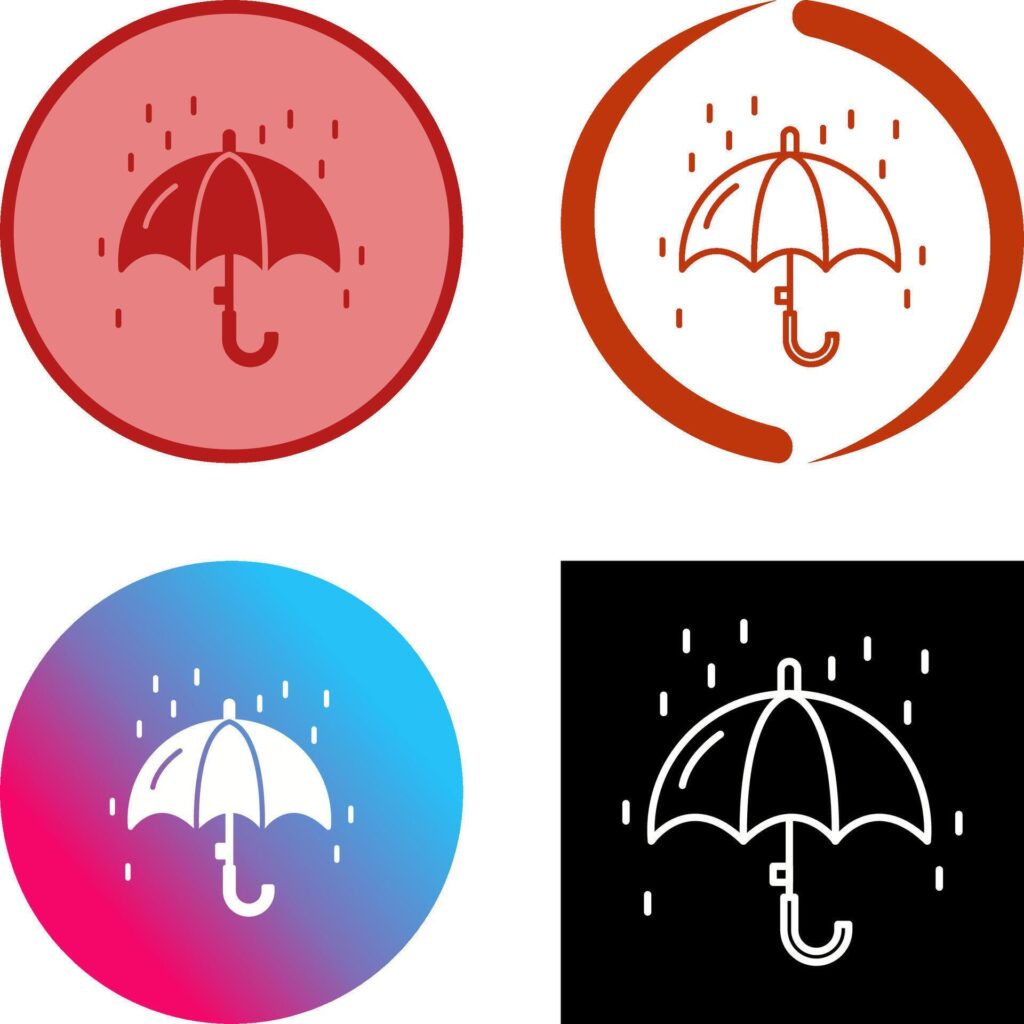 Raining Icon Design Stock Free