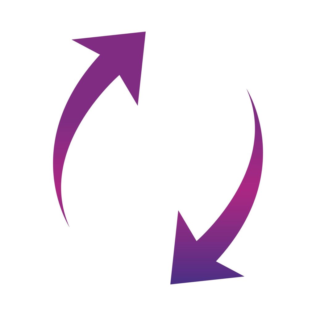 arrows icon shape pointer reload progress gradient style Stock Free