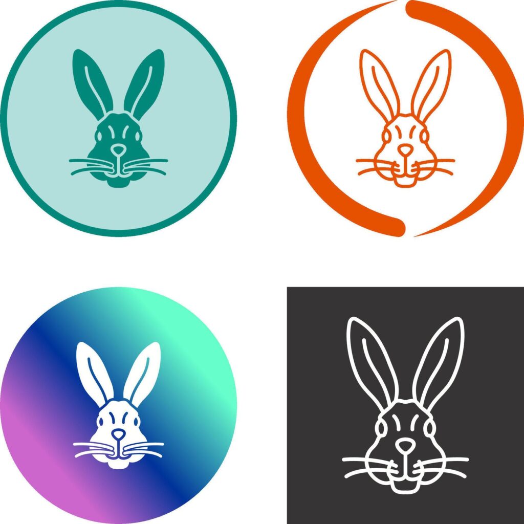 Rabbit Icon Design Stock Free