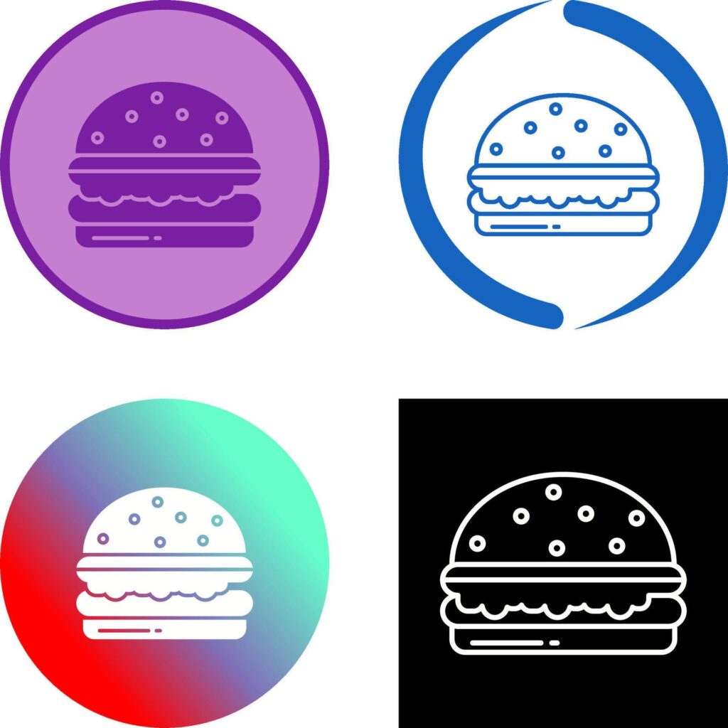 Burger Icon Design Stock Free