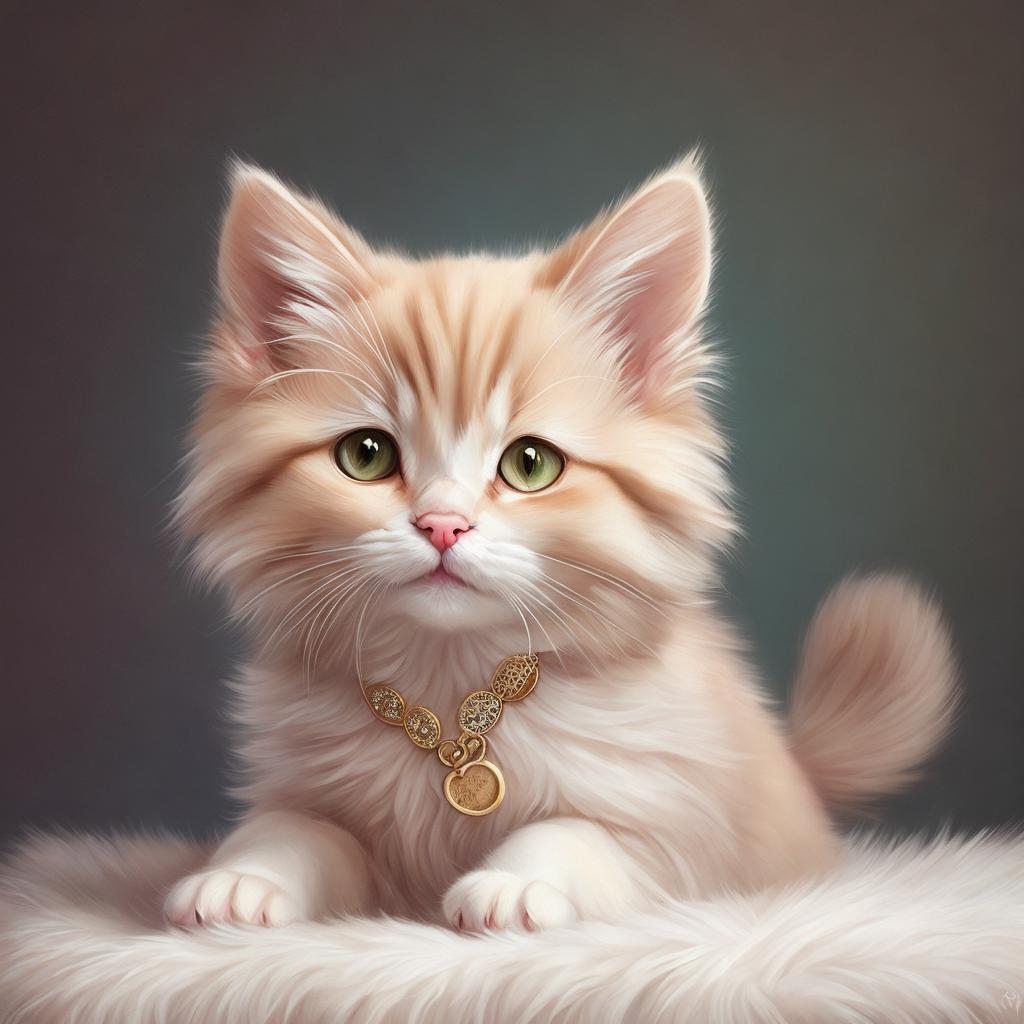 Pet Portrait, whimsical charm, by @ai_generated