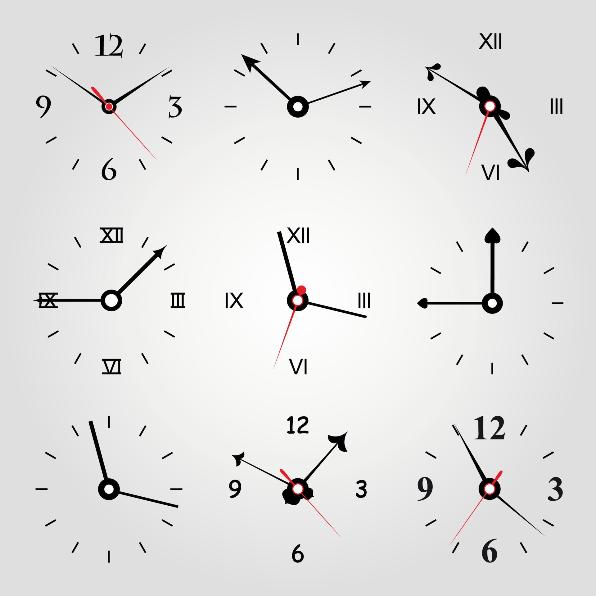 Dial of hours with curve arrows Stock Free and Free SVG