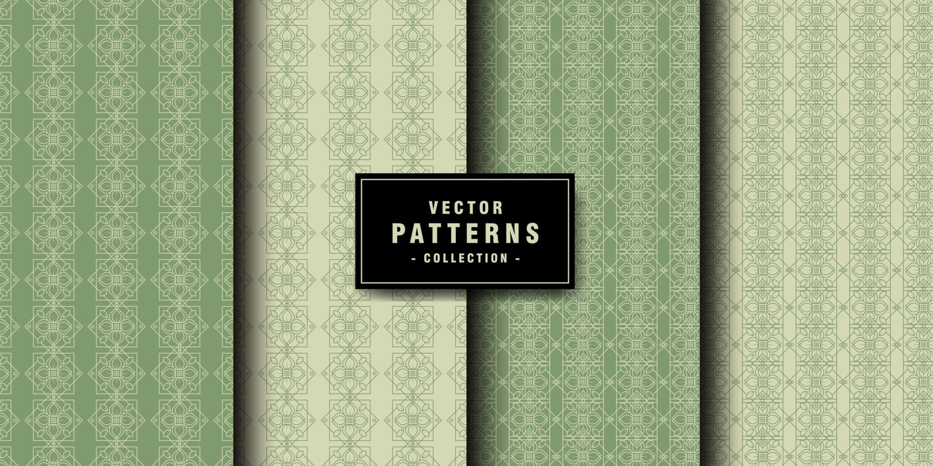 Set of floral pattern collection Free Vector