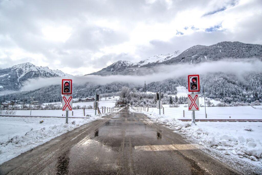 Train crossing Stock Free