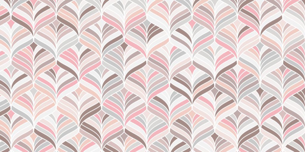 Geometric pattern pink background with stripes lines wave Free Vector