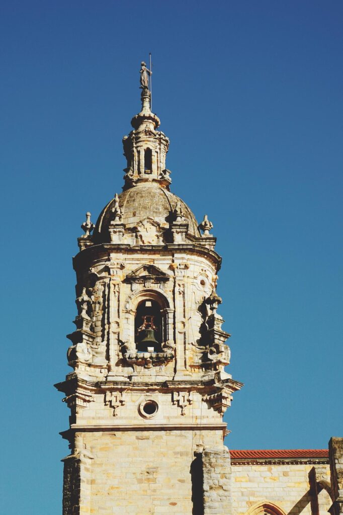 Church architecture in Bilbao city, Spain Stock Free