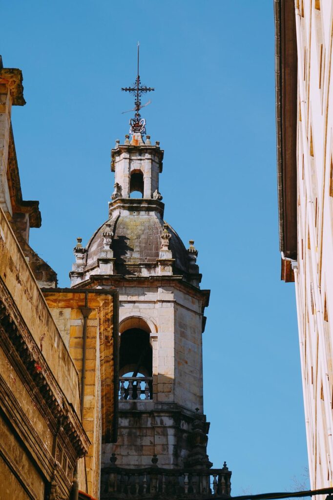 Church architecture in Bilbao city, Spain Stock Free