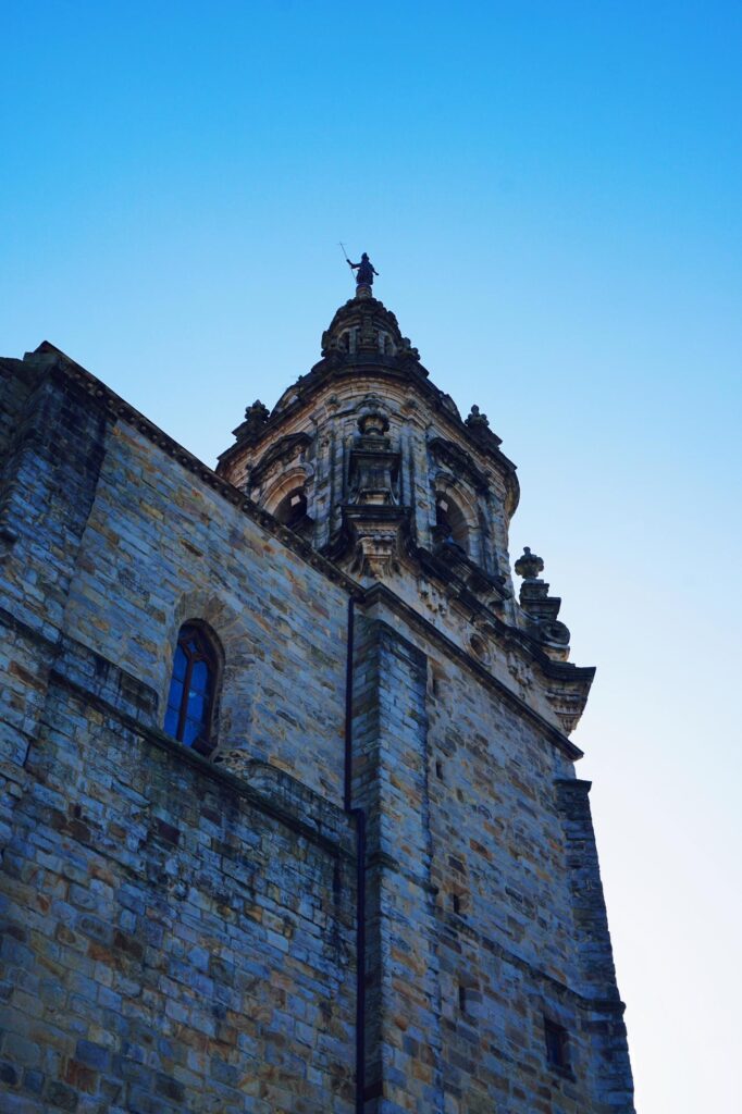 church architecture in Bilbao city spain travel destination Stock Free