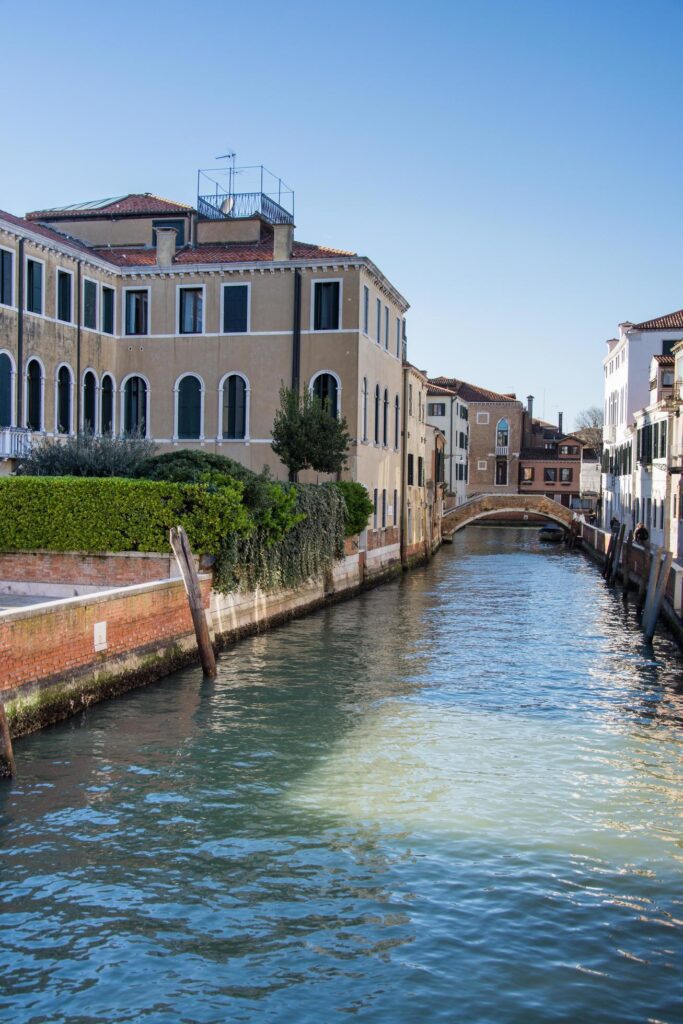 Classic bridge and architecture in Venice, Italy, 2019 Stock Free