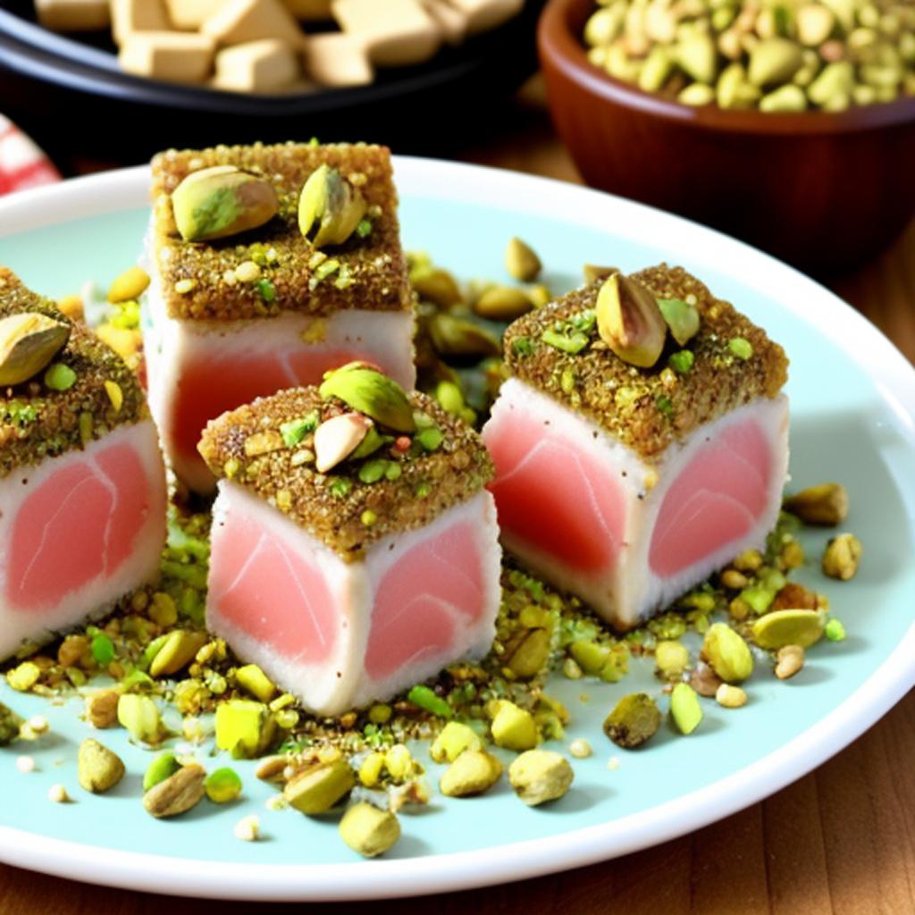 Pan seared tuna cubes by @ai_generated