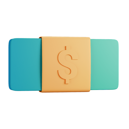 Money, cash, currency 3D illustration