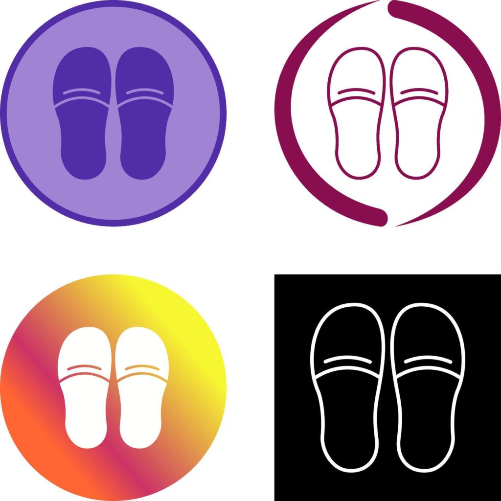 Slippers Icon Design Stock Free