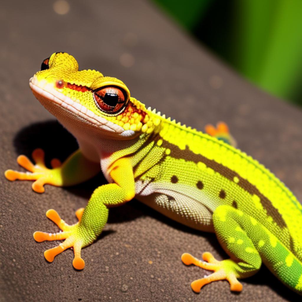 Colorful Gecko by @sandy5690094922953 by @ai_generated