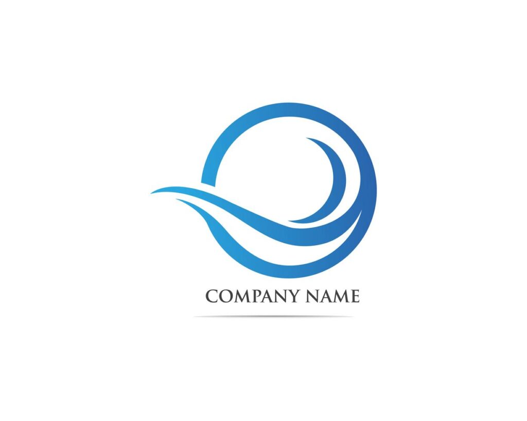 Wave logo and symbol Stock Free