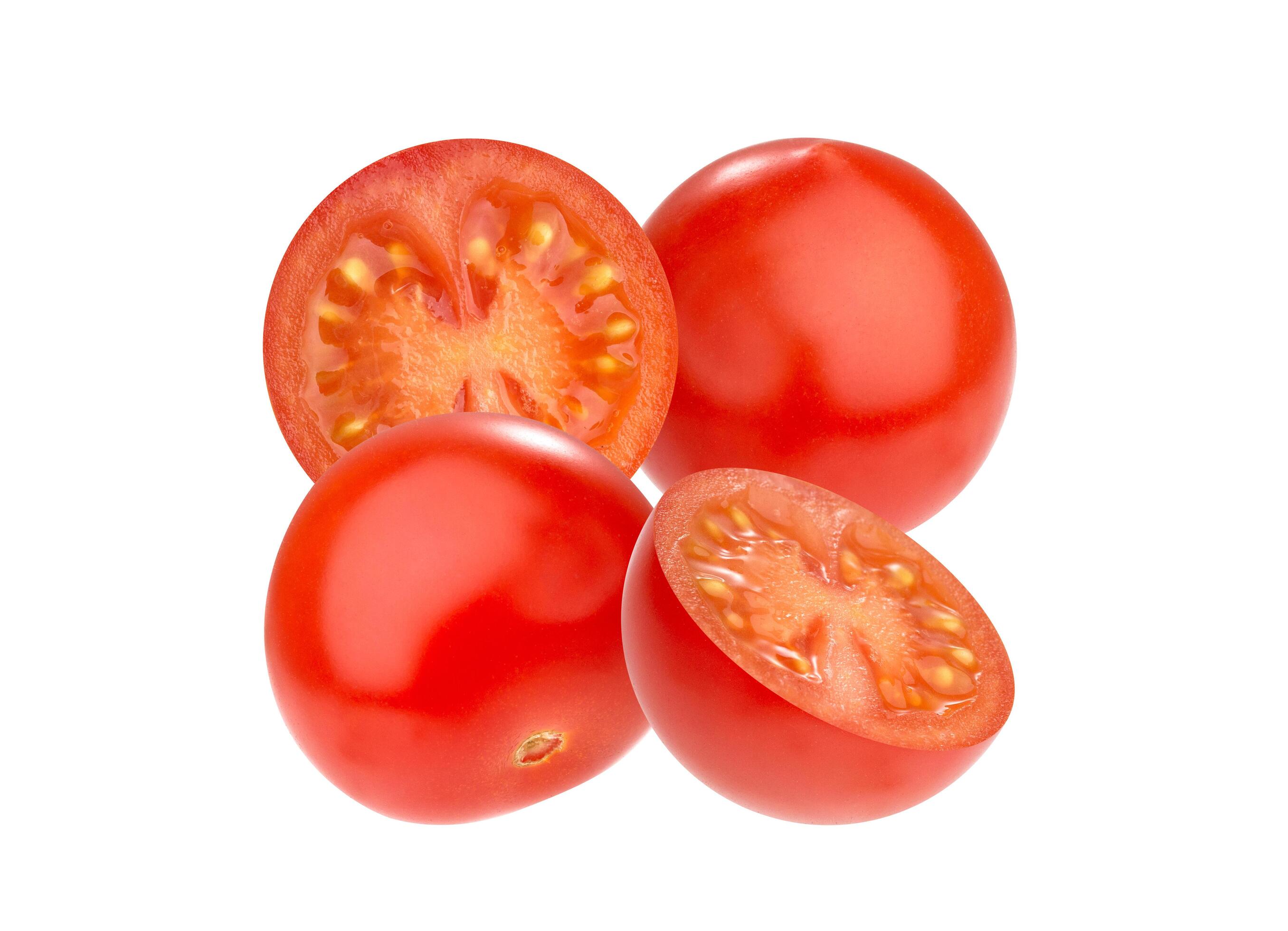 Cherry tomatoes isolated on white background Stock Free