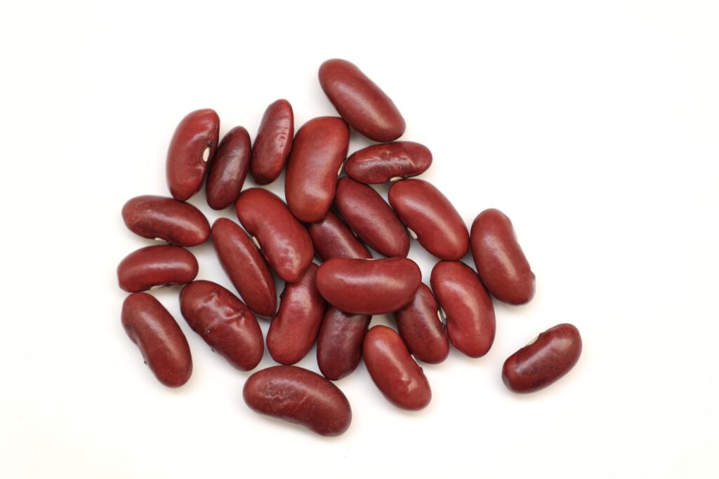 Red beans isolated on white background Stock Free