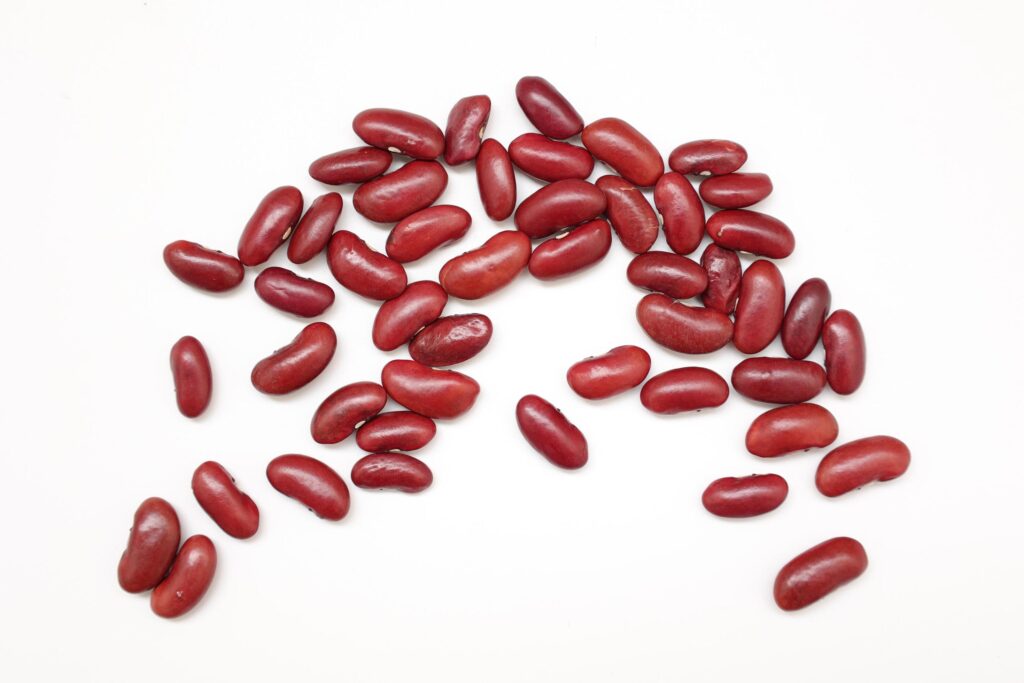 Red beans isolated on white background Stock Free