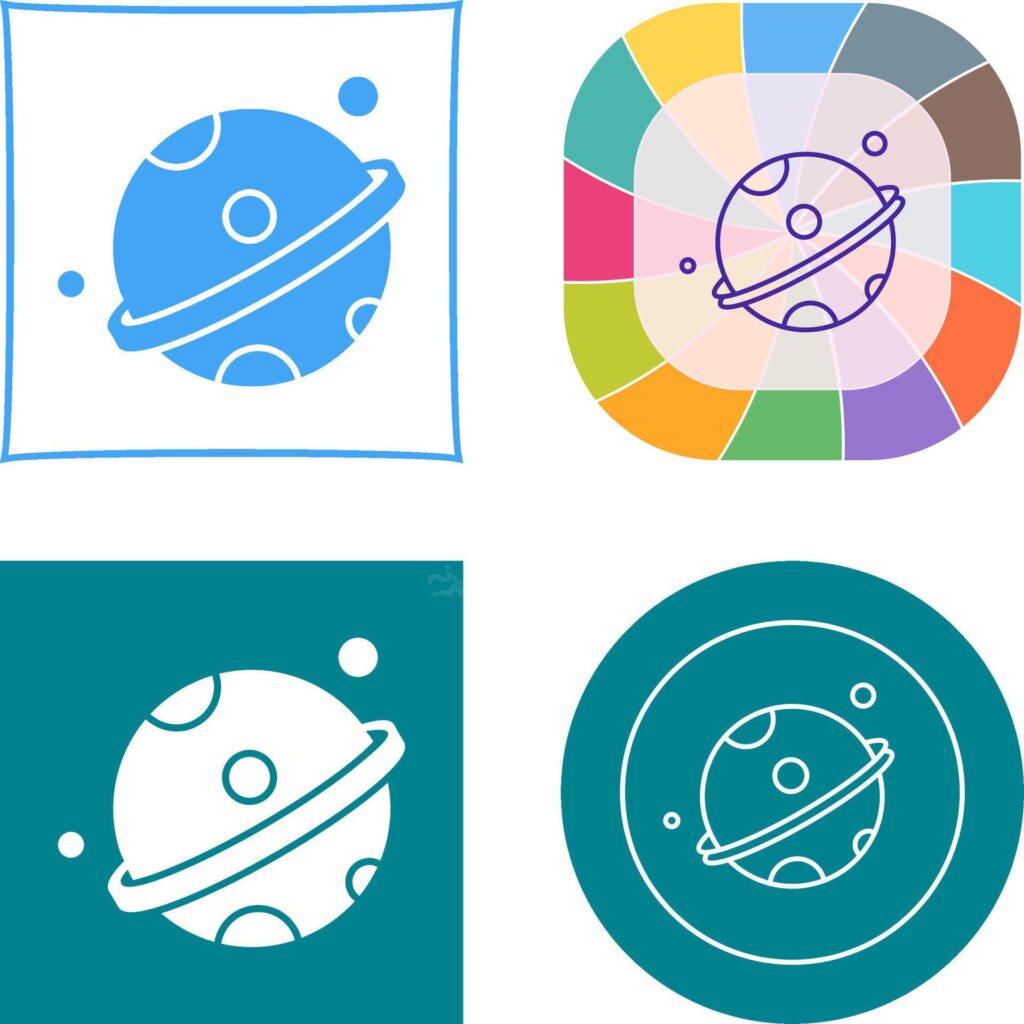 Planet Icon Design Stock Free