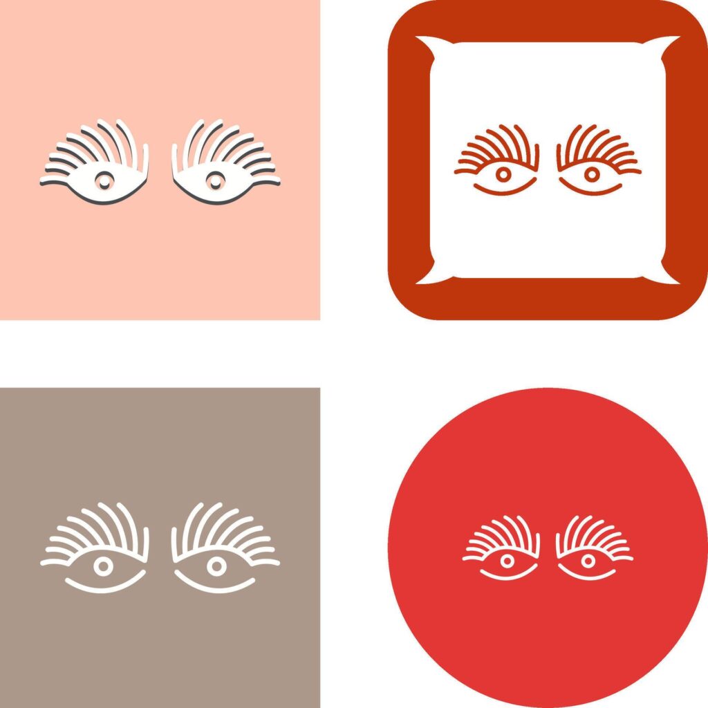 Longlashes Icon Design Stock Free