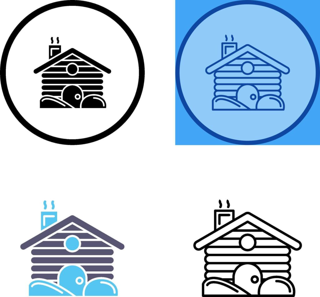 Cabin Icon Design Stock Free