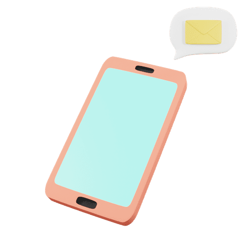 Smartphone, device, app 3D illustration