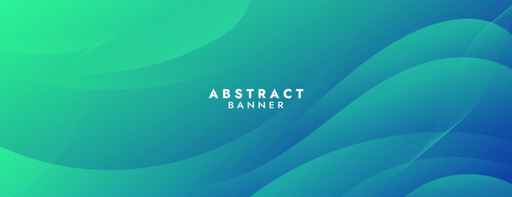 Abstract Green Fluid Wave Banner Template Free Vector