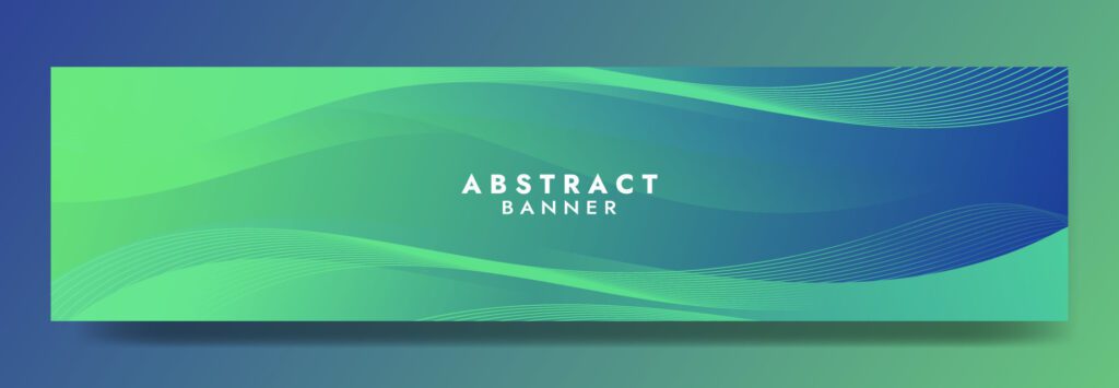 Abstract Green Fluid Wave Banner Template Free Vector