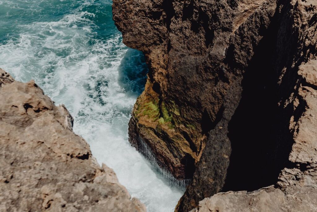 Cliff on the Western Seaboard of Algarve, Praia da Amoreira, Portugal Stock Free