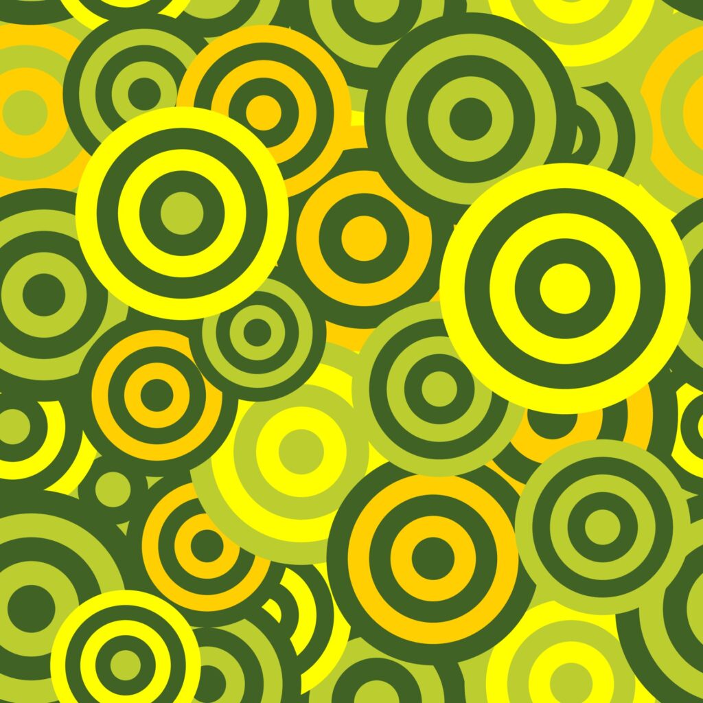 Hypnotic Seamless Pattern Background. Vector Illustration Free Vector