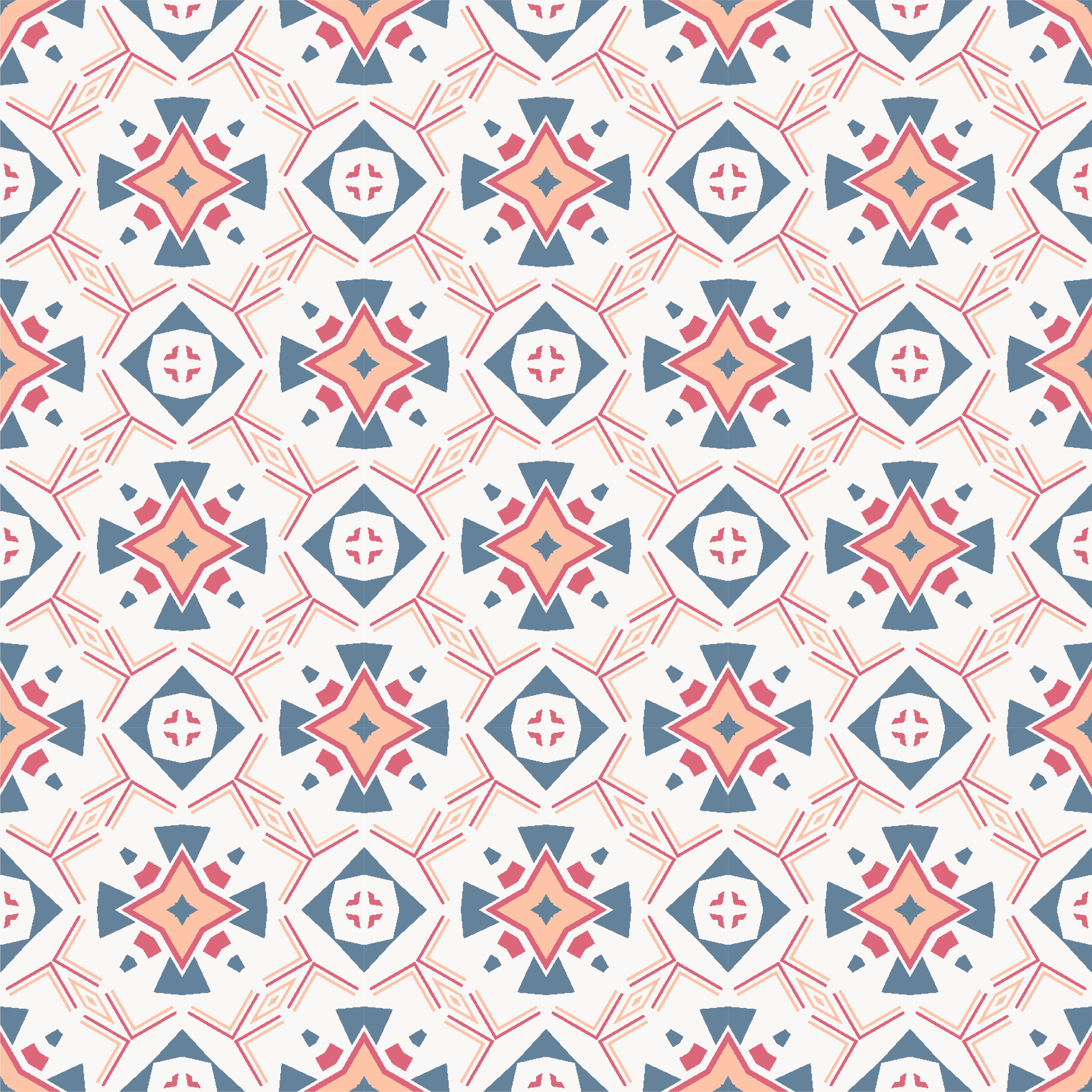 Modern seamless ornament. Abstract pattern shape design Free Vector