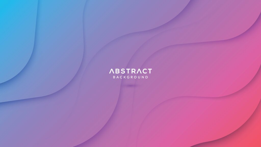 Blue pink gradient background dynamic wavy light shadow Free Vector