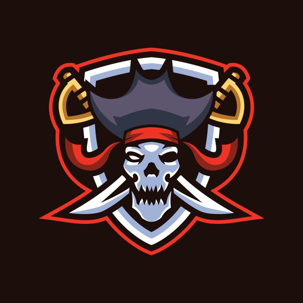 Skull Pirates Esports Logo Stock Free