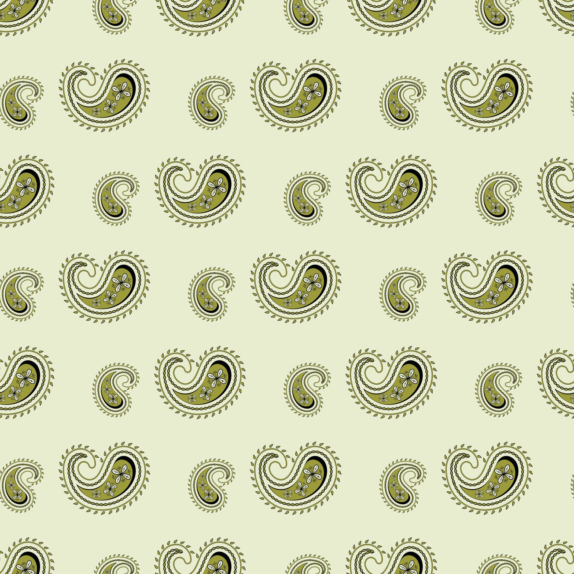 A Crowd Of Paisleys Seamless Pattern Design Free Vector