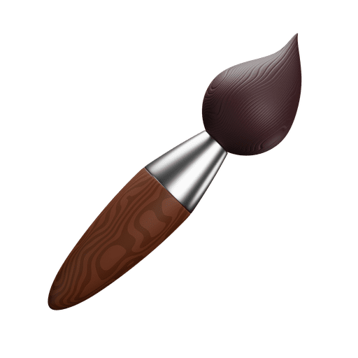 Brush, painting, paint 3D illustration