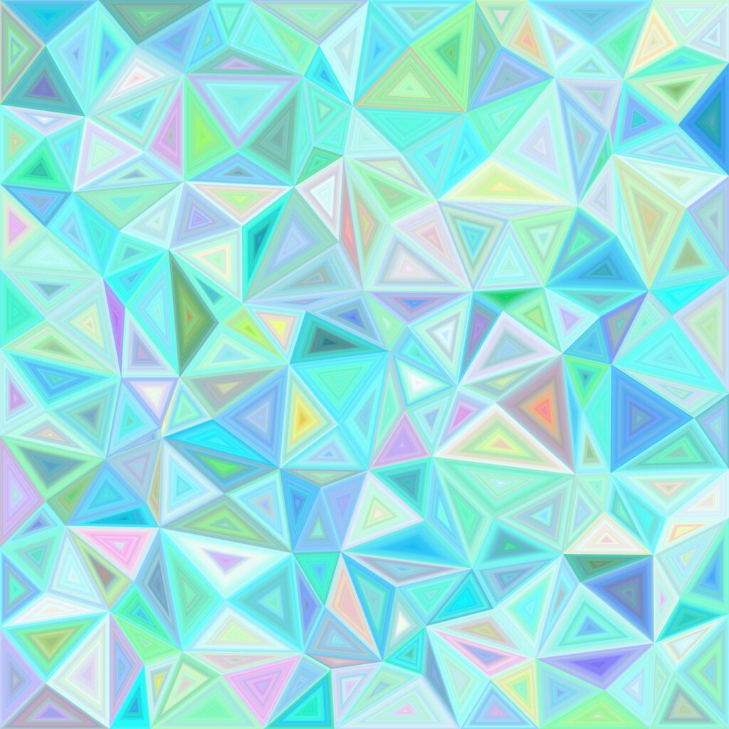 Light irregular triangle mosaic tile background design Free Vector