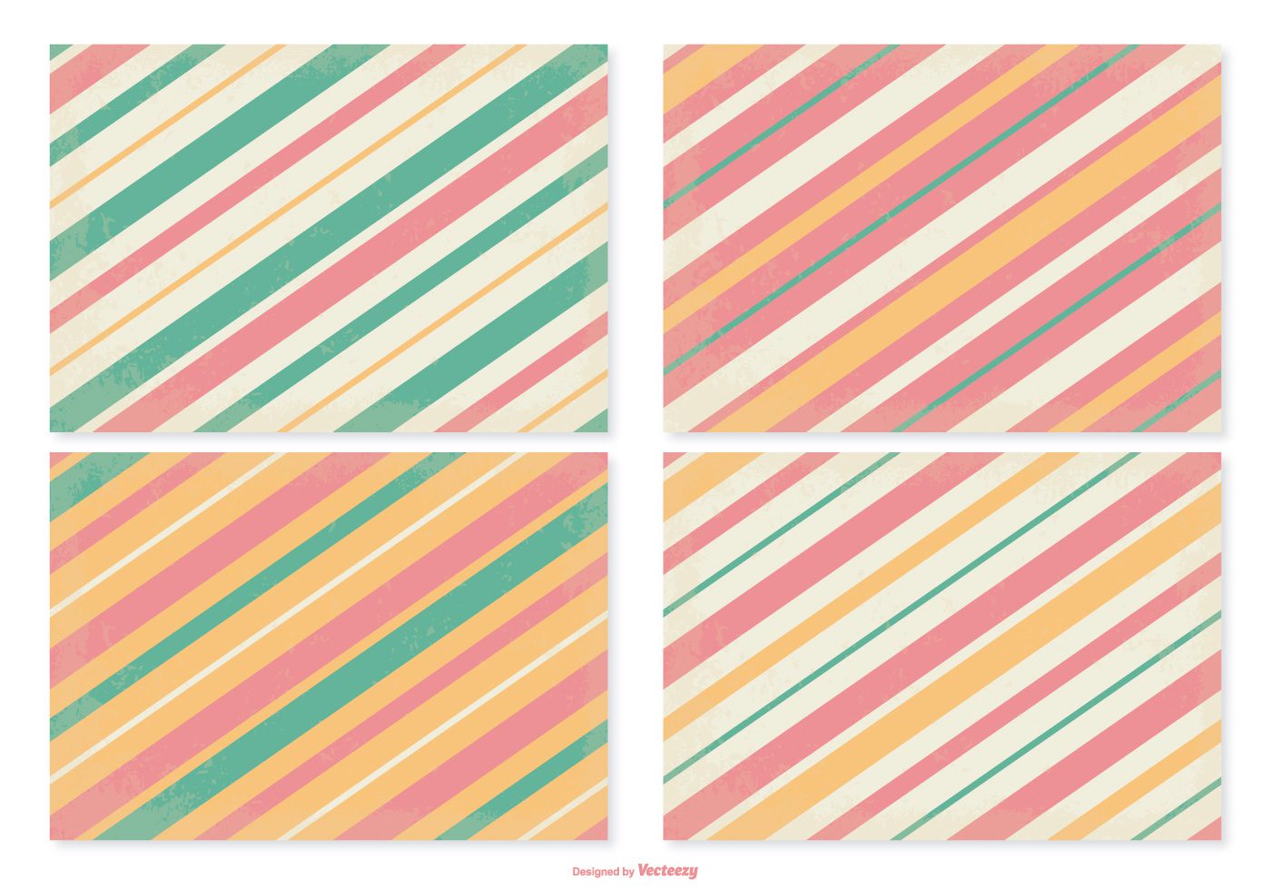 Retro Striped Pattern Set Free Vector and Free SVG