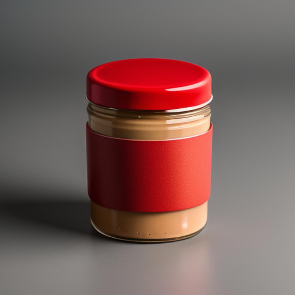 Peanut butter jar with by @ai_generated