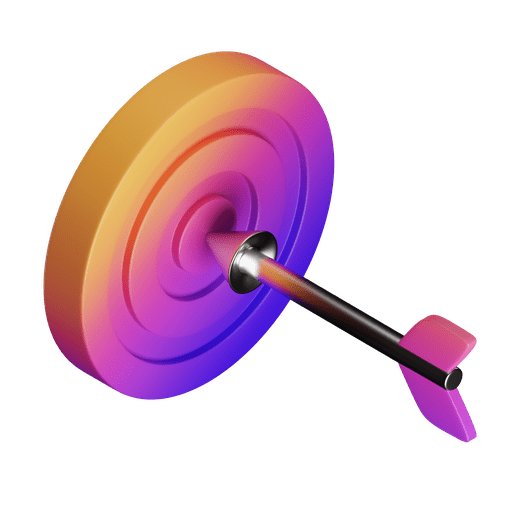 Target, goal, aim 3D illustration