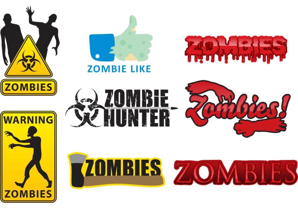 Vector Zombie Logos Stock Free and Free SVG