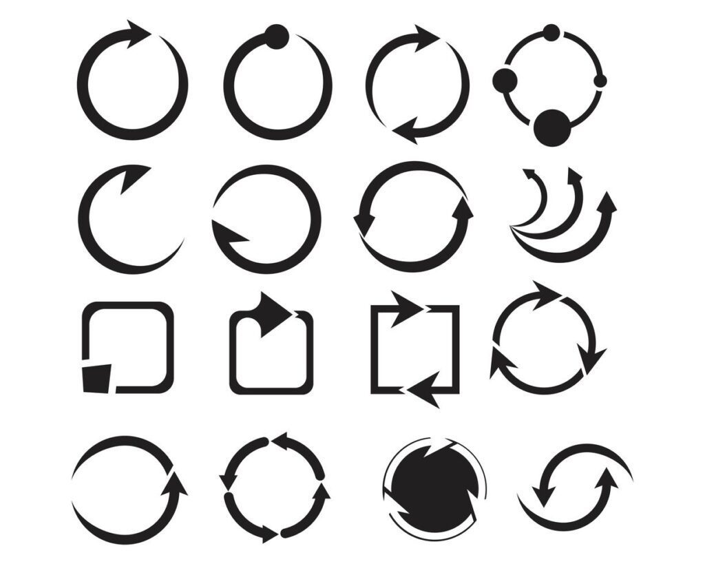 circle logo and symbols Vectors Stock Free