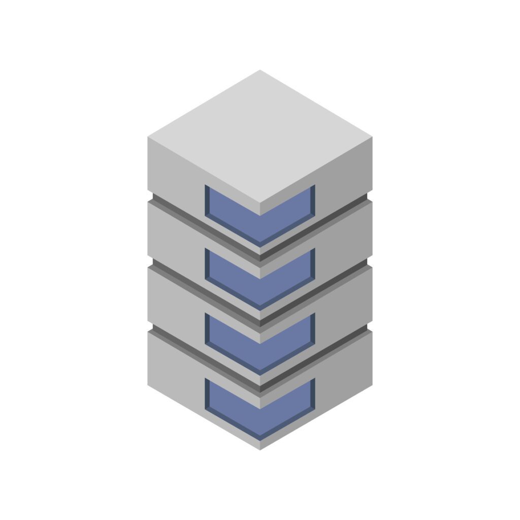 Isometric Skyscraper Icon On Background Free Vector