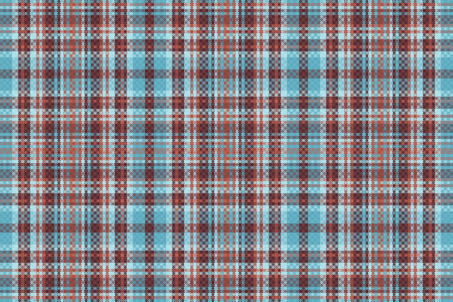 Tartan plaid pattern with texture and warm color. Free Vector