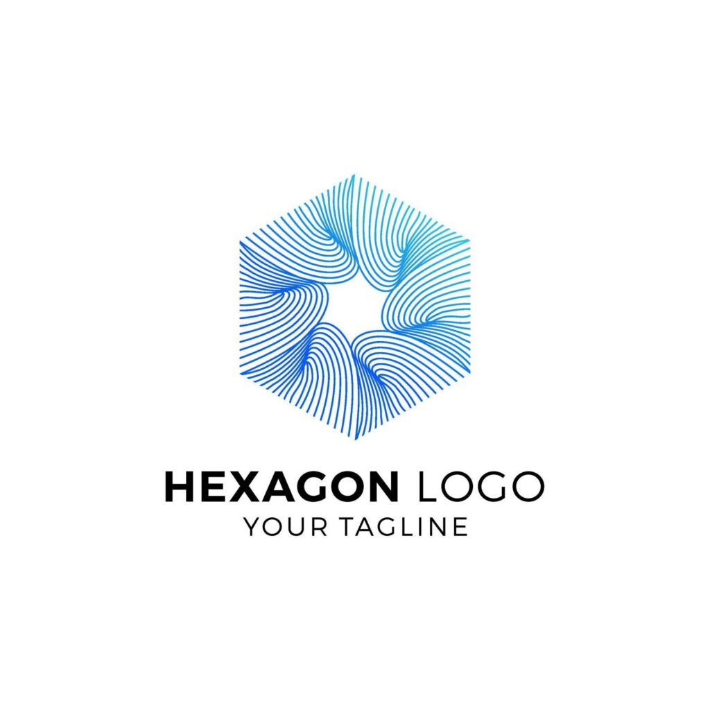 Colorful hexagon Logo Design Vector Illustration Stock Free and Free SVG