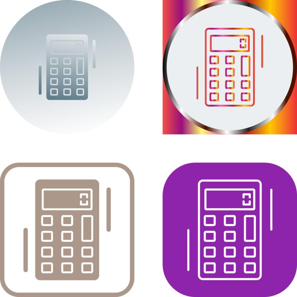 Calculator Icon Design Stock Free