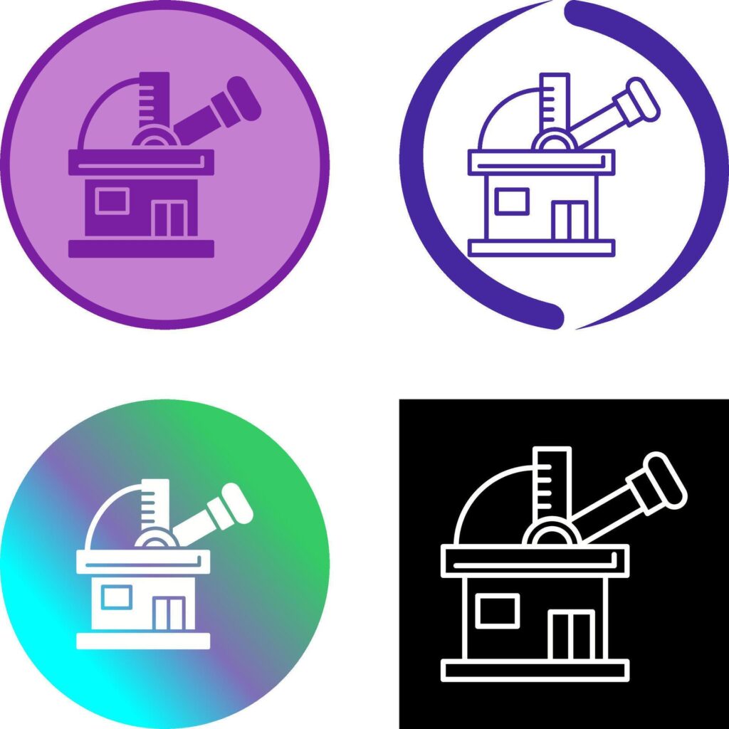 Observatory Icon Design Stock Free