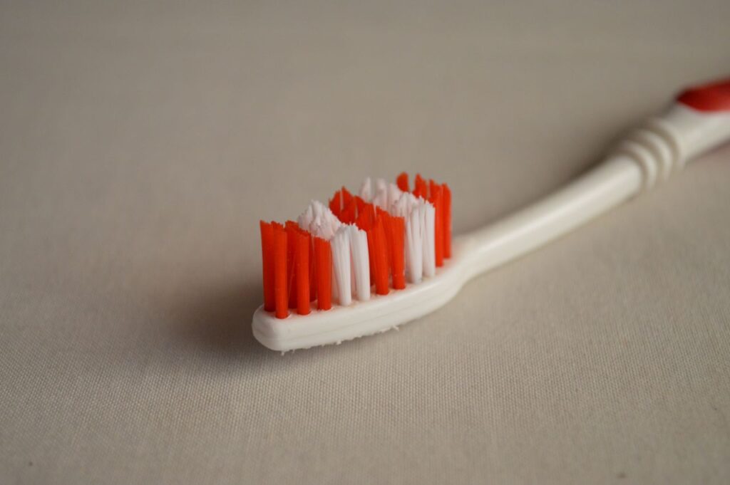 Red Toothbrush Closeup Stock Free