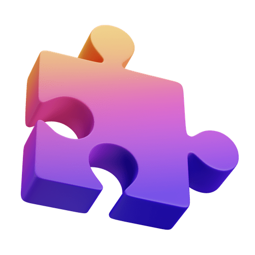 Puzzle, solution, strategy 3D illustration