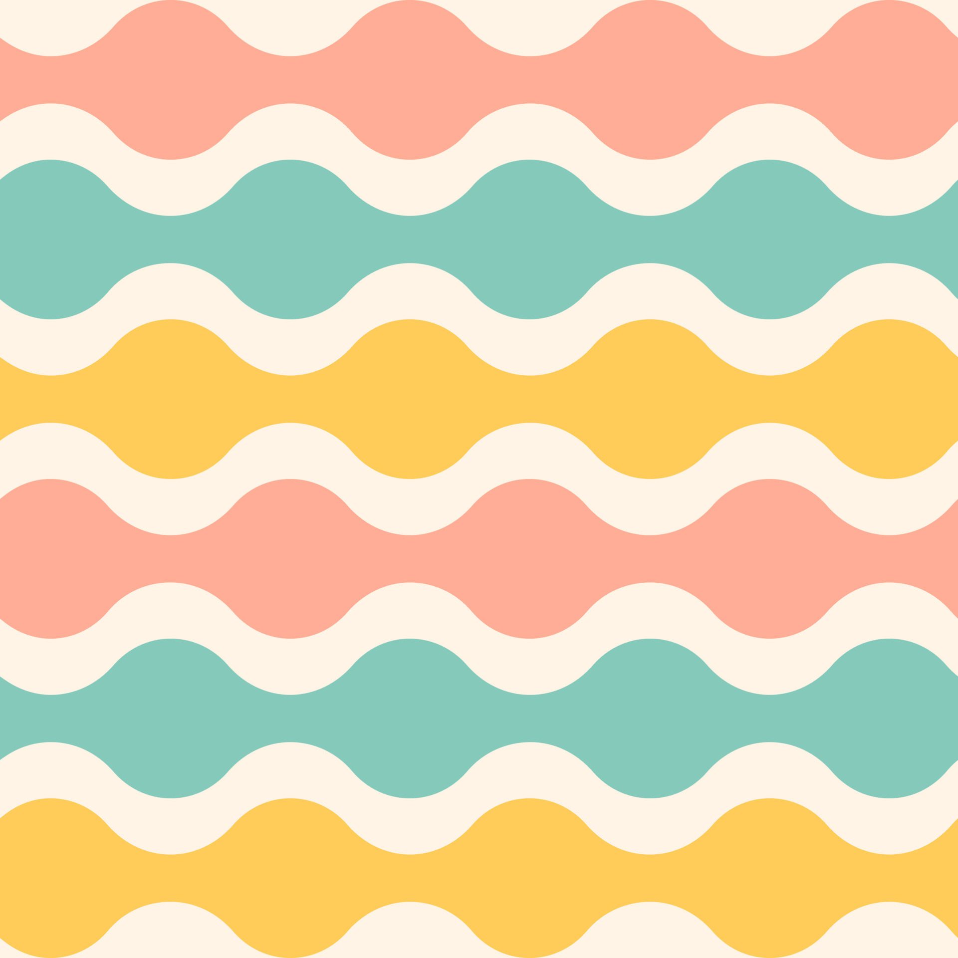 Vector pattern with wave Free Vector